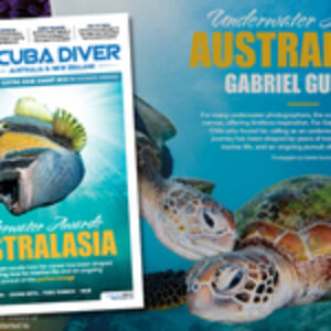 Underwater Awards Australasia “Best of Show” Winner Gabriel Guzman in Scuba Diver ANZ Magazine